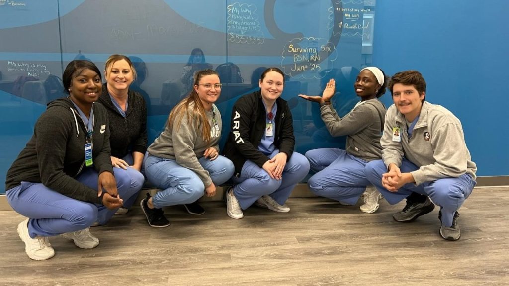 Eileen with her fellow BSN students.