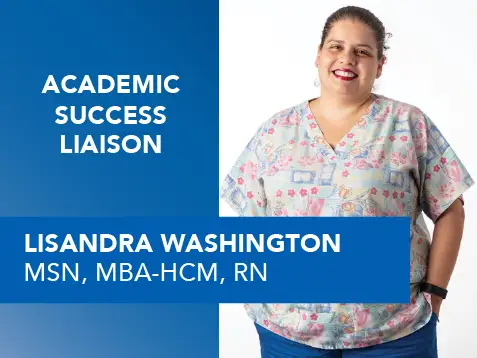 Graphic with Lisandra Washington's portrait and the words 