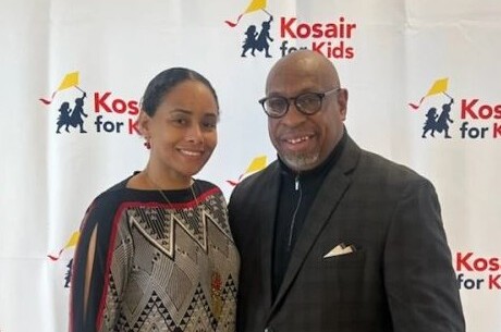 Paris Parada and mentor at Kosair for Kids events